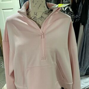 Target Light Pink Women's Quarter-Zip Sweatshirt